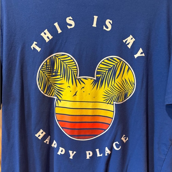 Disney Family Fun Mens size XL logo “This is my happy place” - Picture 2 of 7